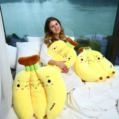 Banana Kawaii Stuffed Plush Pillow