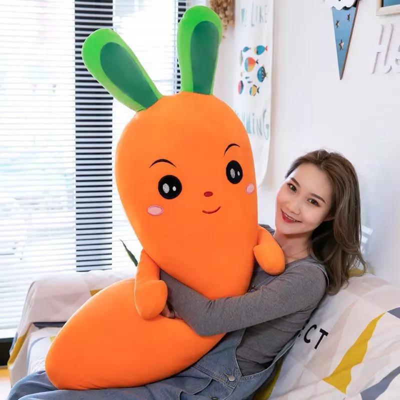 Carrot Vegetable Soft Stuffed Plush Pillow Toy