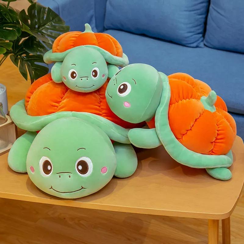 Pumpkin Shell Turtle Plush Toy