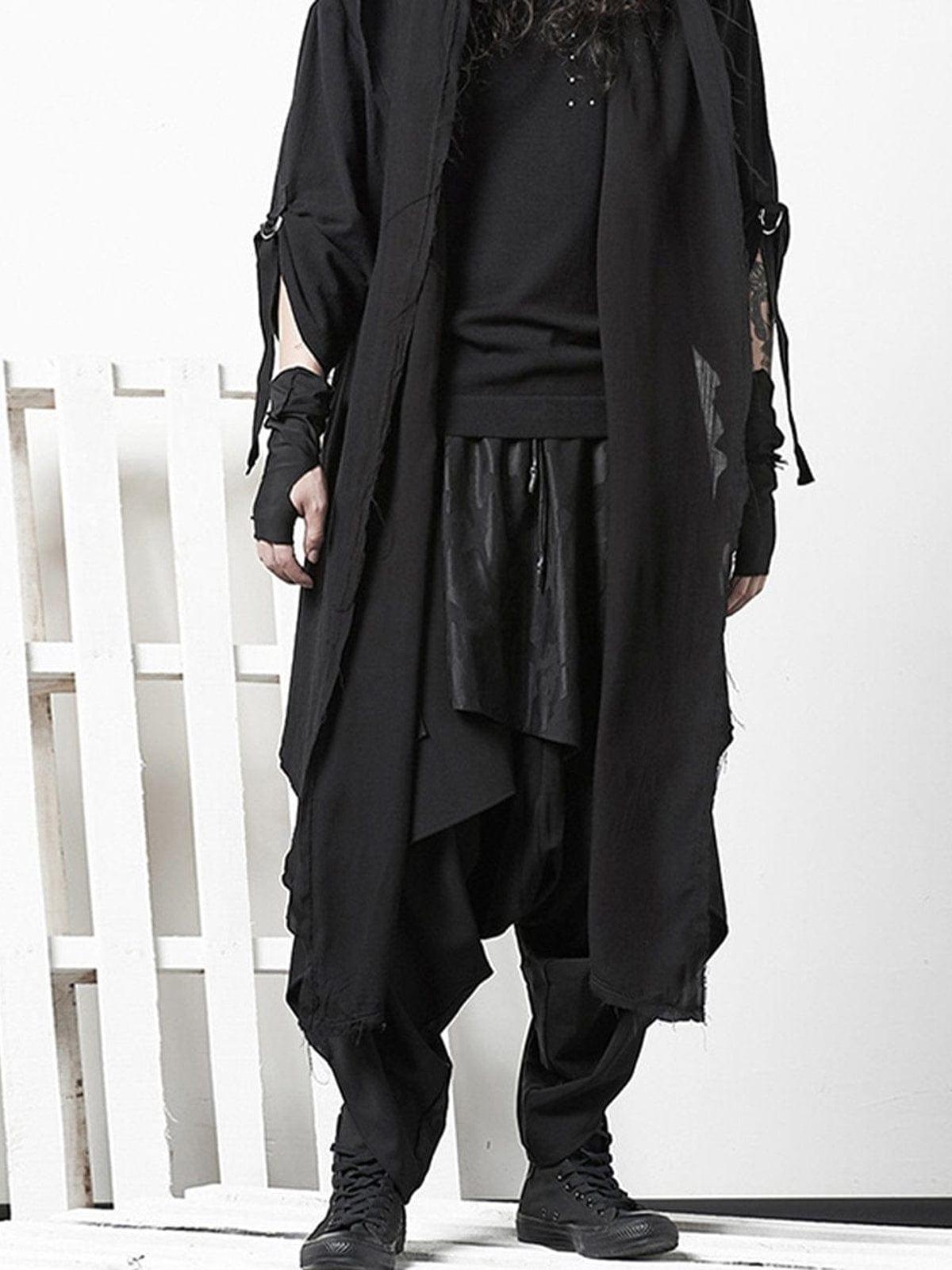 Dark Punk Folds Harem Pants