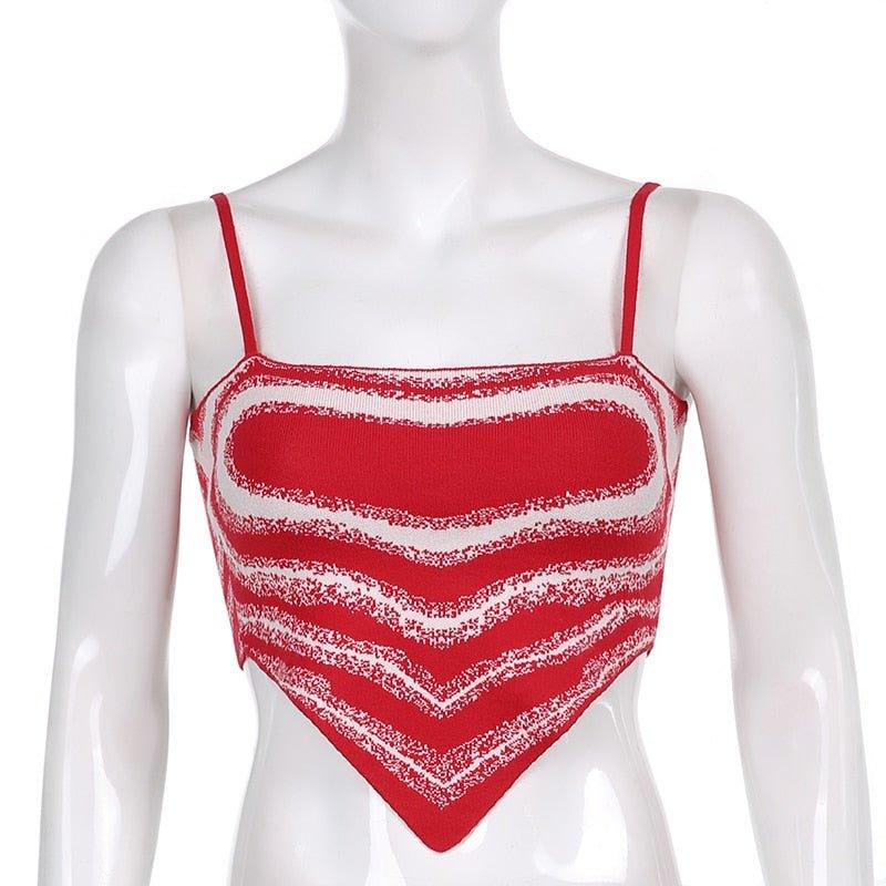 Penelope Heart Print Knitted Top