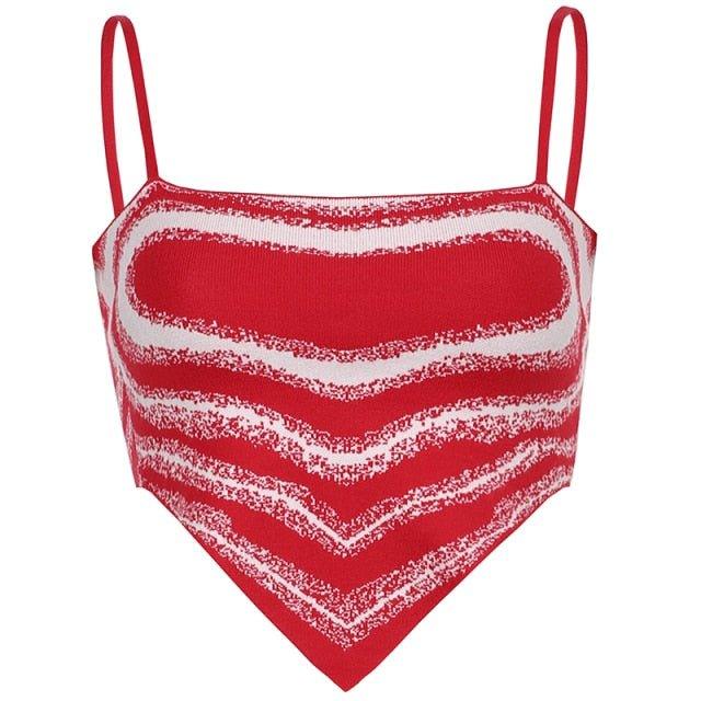 Penelope Heart Print Knitted Top