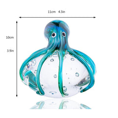 Handmade Colored Octopus Glass Ornament