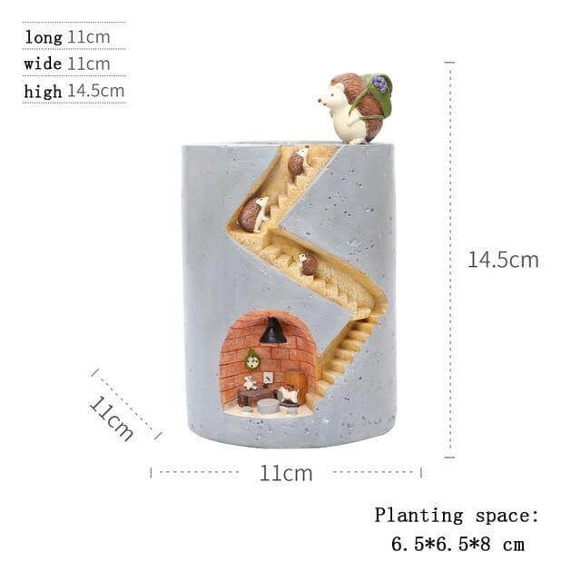 Creative Cozy Minimal Animal Life Flower Pot