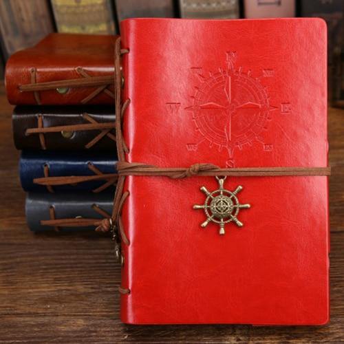 Retro PU Leather Pirate Spiral Notebook
