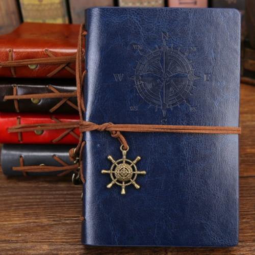 Retro PU Leather Pirate Spiral Notebook