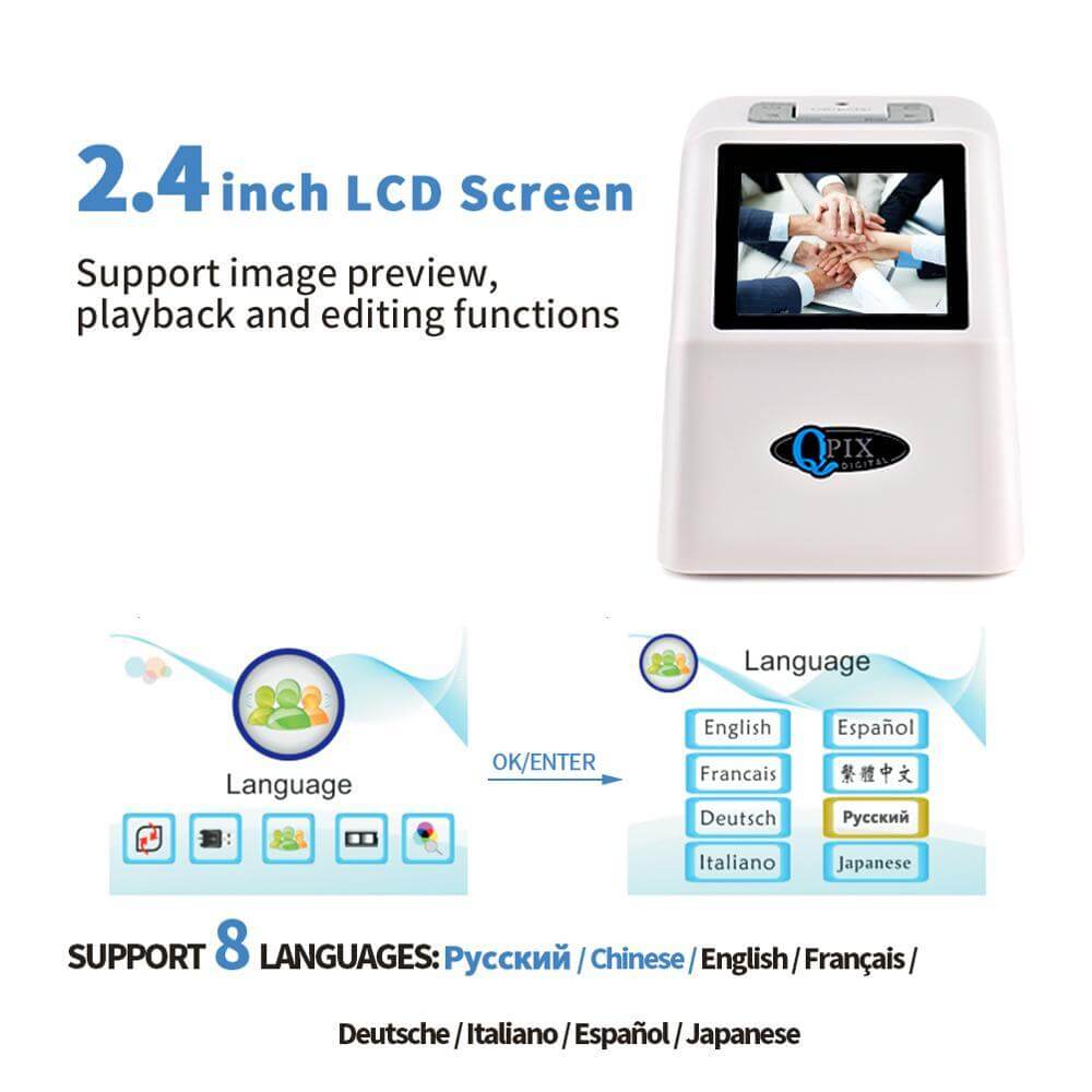 Portable Smart Digital Film Slide Scanner
