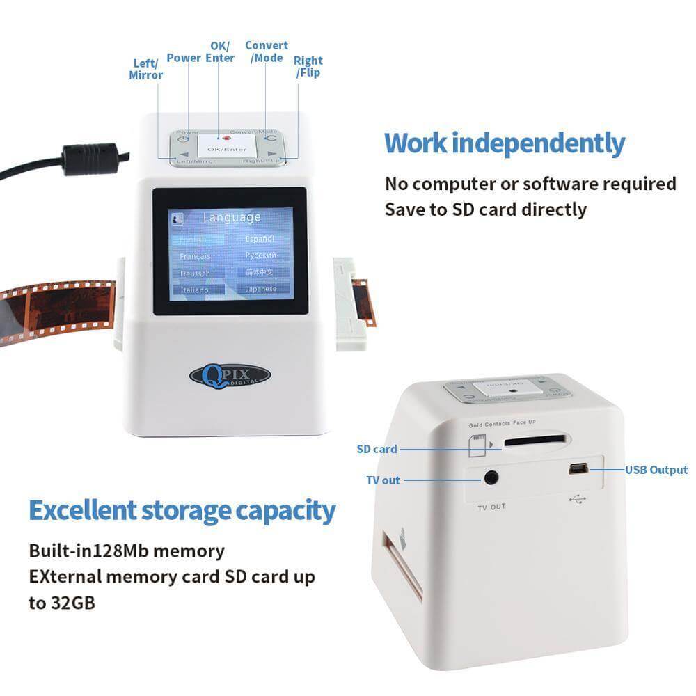 Portable Smart Digital Film Slide Scanner