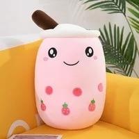 10-27inch Cute Cartoon Real-Life Bubble Tea Cup Shaped Pillow