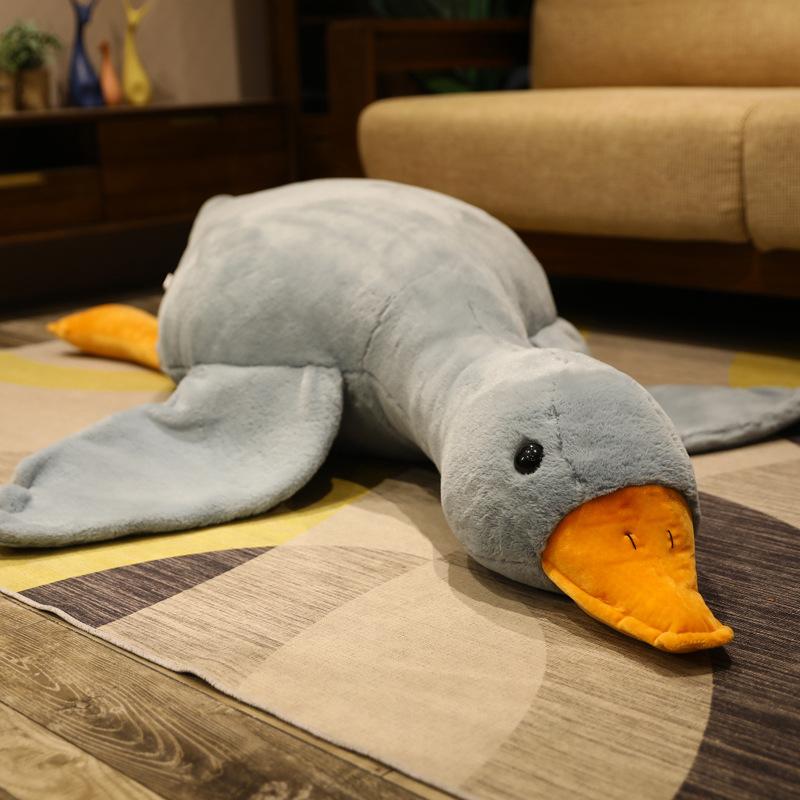 50-130cm Giant Cute Animal Stuffed Duck Plush Toys Fluffy Sleep Pillow