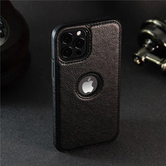 PU Leather Logo Hole Cute Phone Cases For iPhone 14 13 12 11 Pro XS MAX