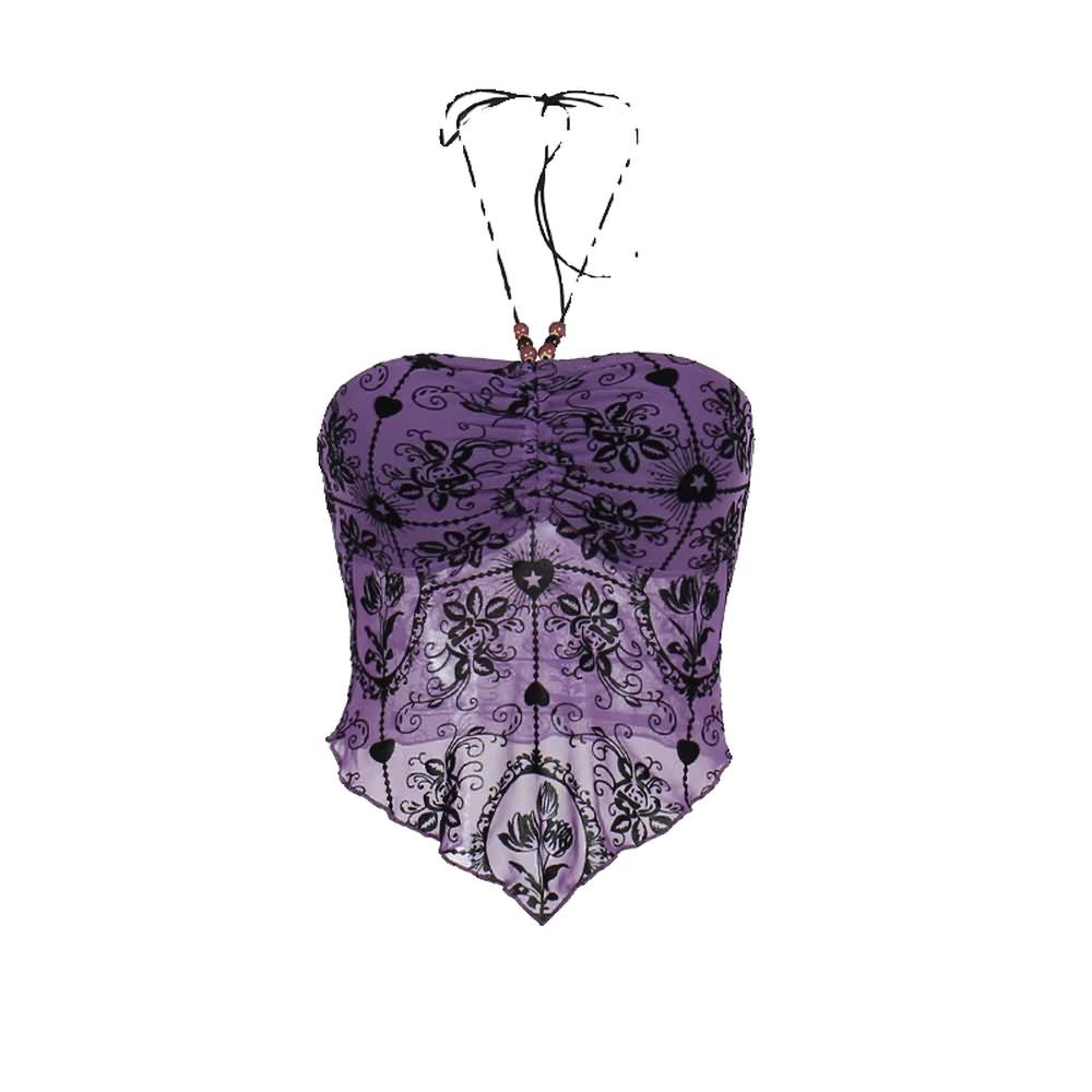 Purple Gothic Tube Top