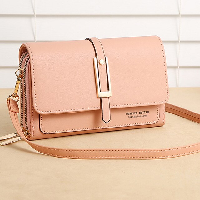 PU Bag Leather  Phone Mobile Wallet Crossbody