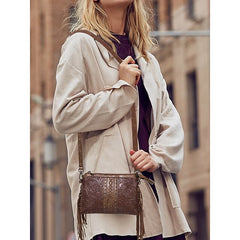 Shoulder  Leather Crossbody Bag Wristlet PU Bags