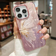 SCCPC219 Cute Phone Case For iPhone 11, 12, 13, 14, and 15 series - Glitter Shinny Butterfly