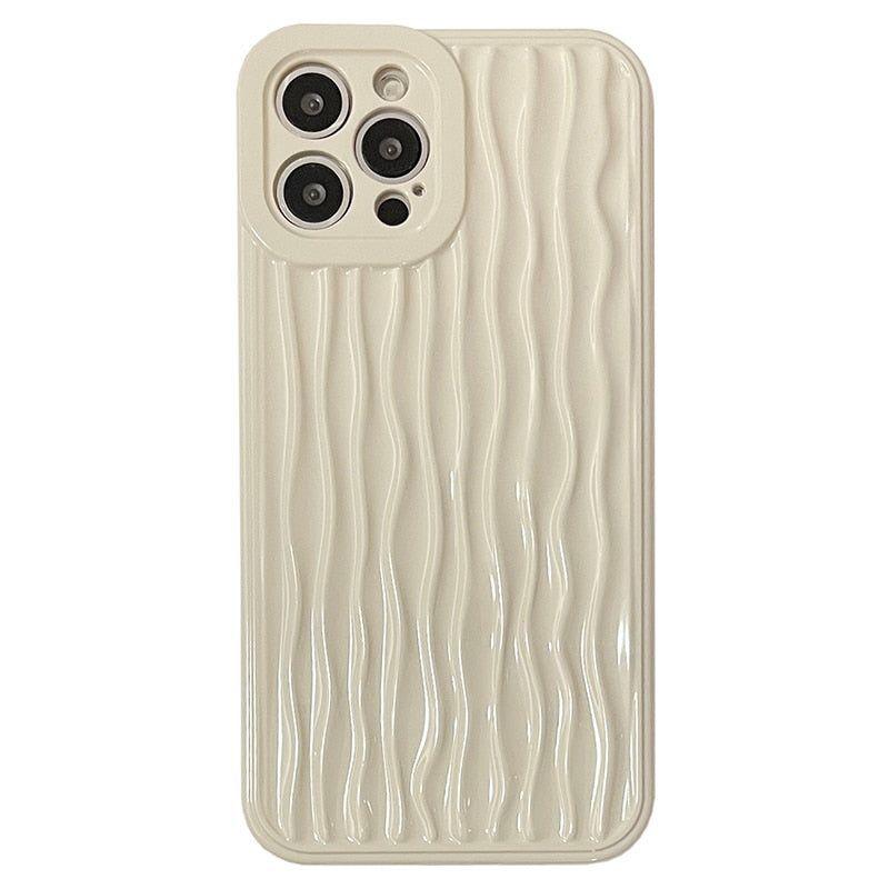 Simple Water Ripple Pattern Cute Phone Cases For iPhone 11 12 13 14 Pro Max XS XR X