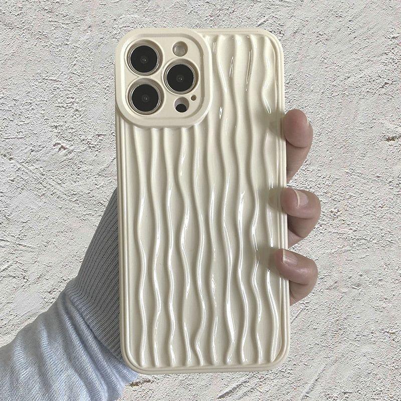 Simple Water Ripple Pattern Cute Phone Cases For iPhone 11 12 13 14 Pro Max XS XR X