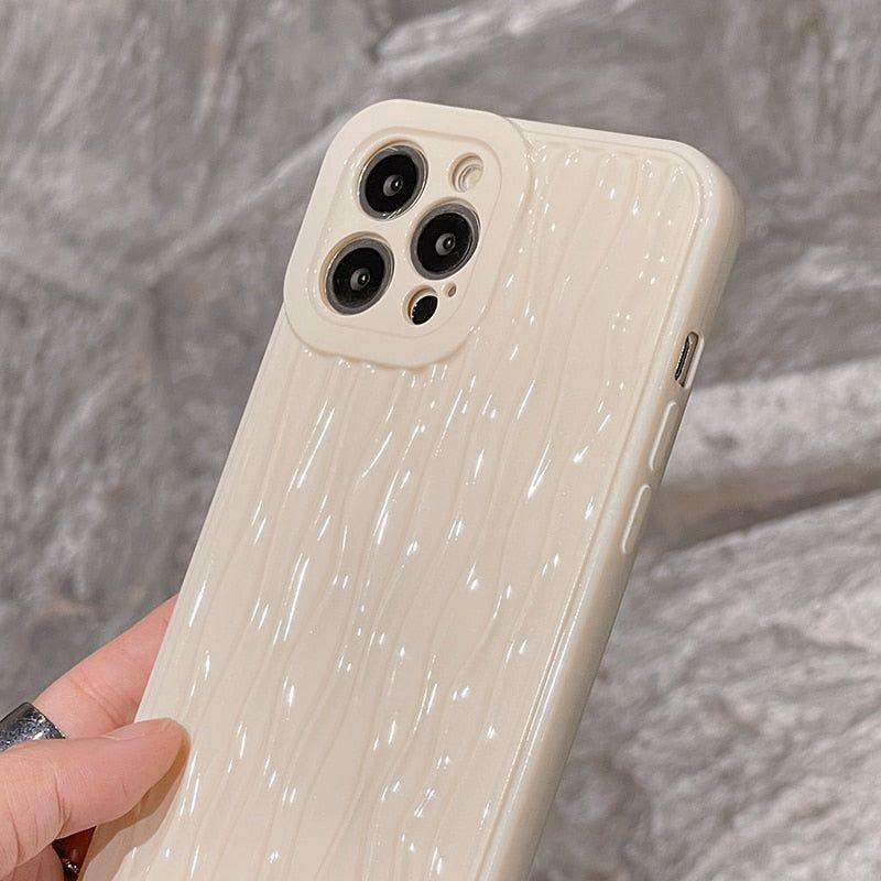 Simple Water Ripple Pattern Cute Phone Cases For iPhone 11 12 13 14 Pro Max XS XR X