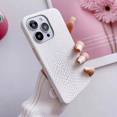 Snake Texture Leather Cute Phone Case for iPhone 7, 8 Plus, X, XS Max, XR, 11, 12, 13, 14, 15 Pro Max