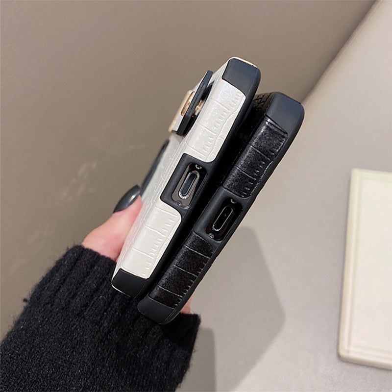 Soft Leather Wristband Cute Phone Cases For iPhone 11 13 12 Pro XS Max X XR 7 8 Plus