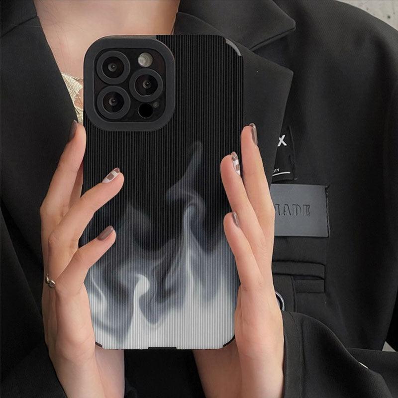 Soft White Fire Cute Phone Case for iPhone 14, 13, 12 Pro Max, Mini, 6, 7, 8 Plus, X, XS Max, XR