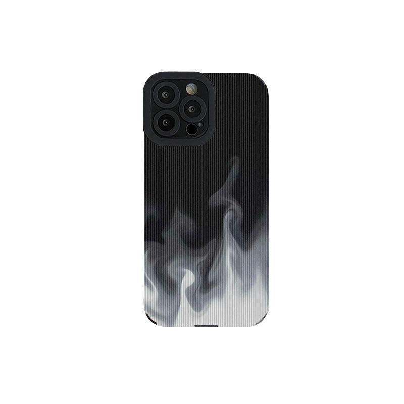 Soft White Fire Cute Phone Case for iPhone 14, 13, 12 Pro Max, Mini, 6, 7, 8 Plus, X, XS Max, XR