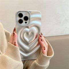 Stylish Protection: Heart Cute Phone Cases for iPhone 14 Pro Max 13 12 11 14 Plus