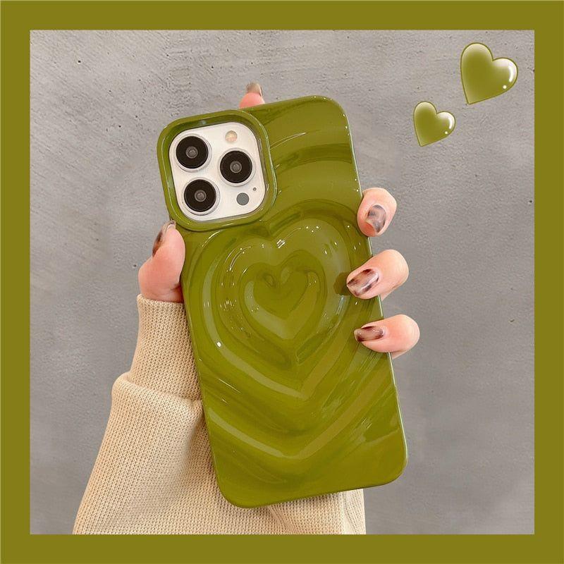 Stylish Protection: Heart Cute Phone Cases for iPhone 14 Pro Max 13 12 11 14 Plus