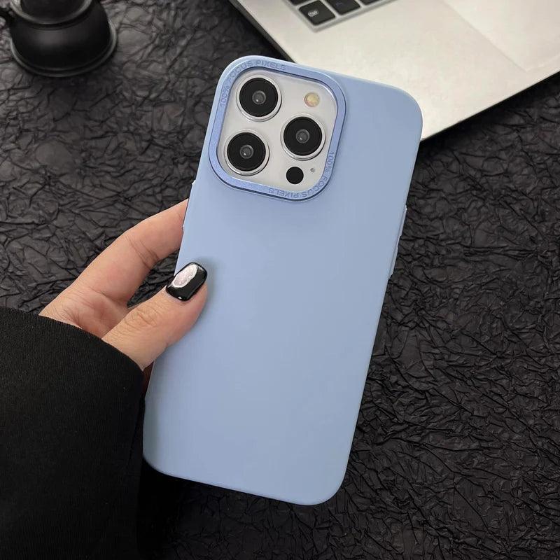 Stylish Solid Cute Phone Cases for iPhone 15, 14, 13, 12, 11 Pro Max, 15, 14 Plus