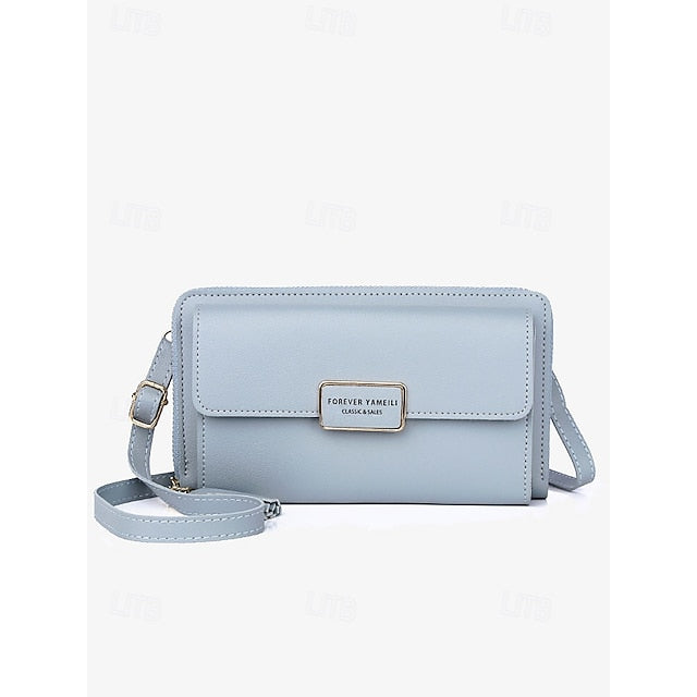 Crossbody Phone Wristlet Leather PU  Bag Mobile