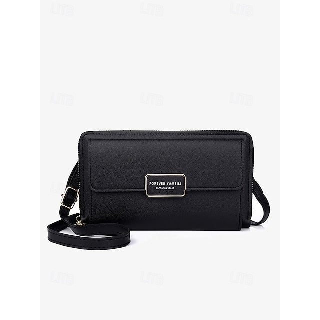 Crossbody Phone Wristlet Leather PU  Bag Mobile