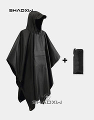 Techwear rain poncho