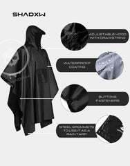 Techwear rain poncho