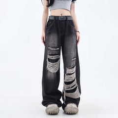 Tie Dye Grunge Distressed Baggy Jeans