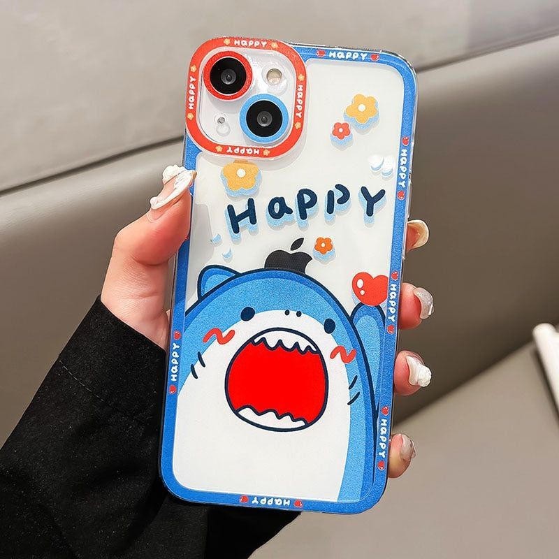 Transparent Space Cute Phone Cases For Galaxy S22 S21 S20 S10 FE Plus Note 10 20 Ultra