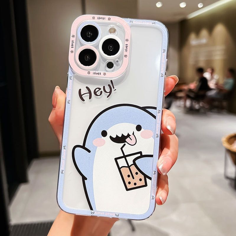 Transparent Space Cute Phone Cases For Galaxy S22 S21 S20 S10 FE Plus Note 10 20 Ultra