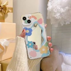 Tulip Flowers Mirror Cute Phone Cases For iPhone 15 14 11 12 13 Pro Xs Max X Xr 7 8 Plus SE