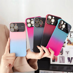 Ultra-Thin Gradient Frameless Cute Phone Case for iPhone 15, 12, 13, 14, 13 Pro, and 14 Pro Max