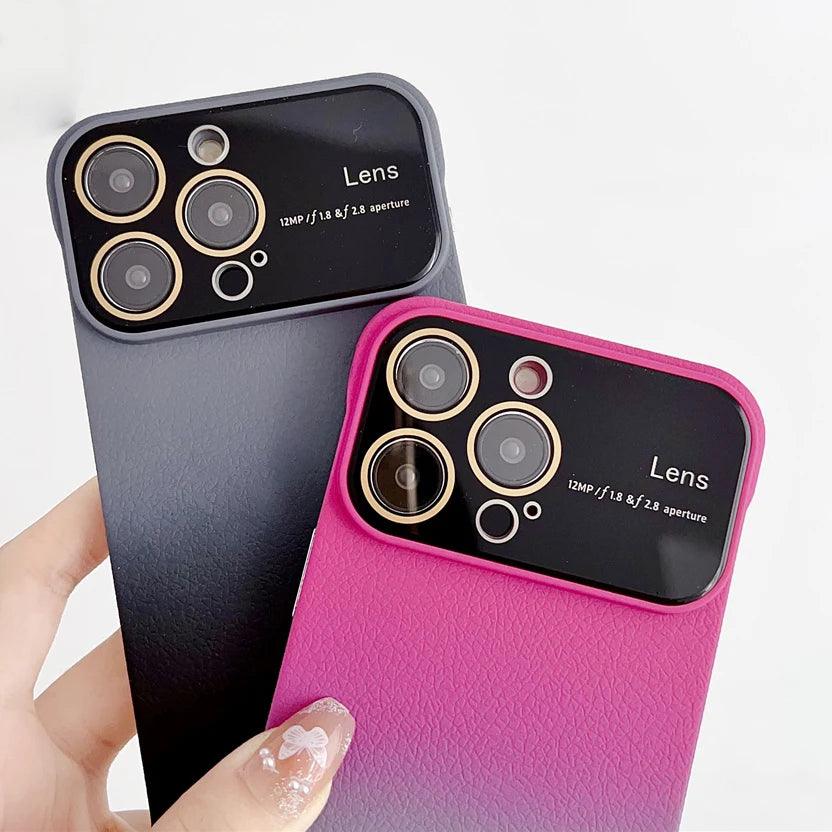 Ultra-Thin Gradient Frameless Cute Phone Case for iPhone 15, 12, 13, 14, 13 Pro, and 14 Pro Max