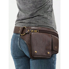 Bag Utility  with Vintage Belt Faux Leather