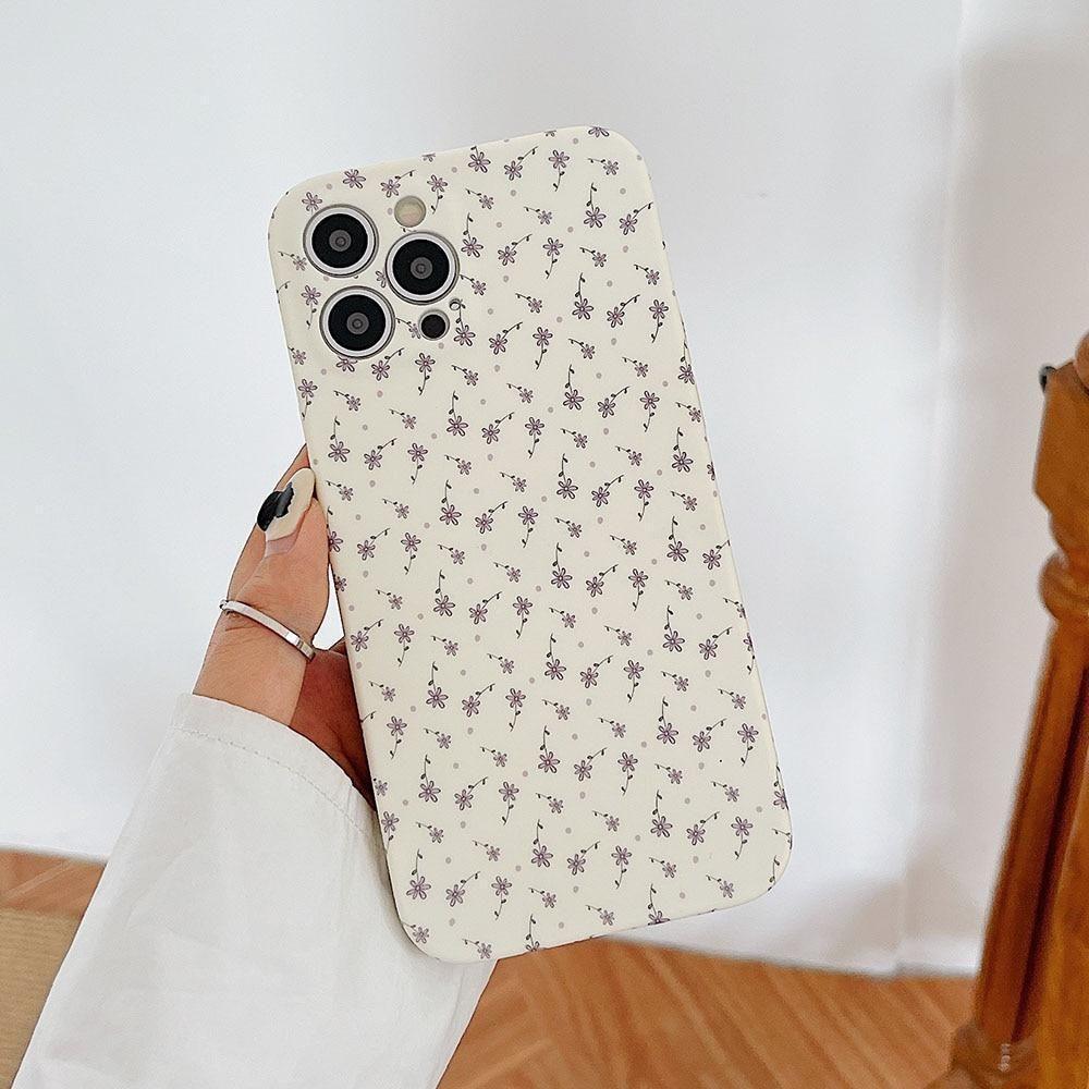 Vintage Daisy Flowers Cute Phone Cases For iPhone 11 Pro 13 12 Pro Max XR X XS Max 7 8 Plus 12 Mini SE 2020