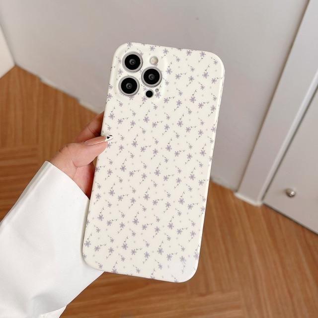 Vintage Daisy Flowers Cute Phone Cases For iPhone 11 Pro 13 12 Pro Max XR X XS Max 7 8 Plus 12 Mini SE 2020