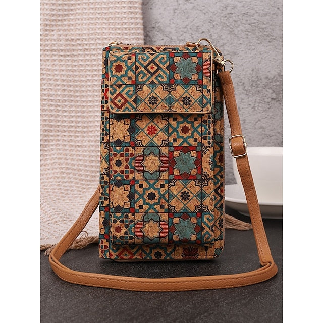Boho Vintage Bag with Adjustable Crossbody Phone