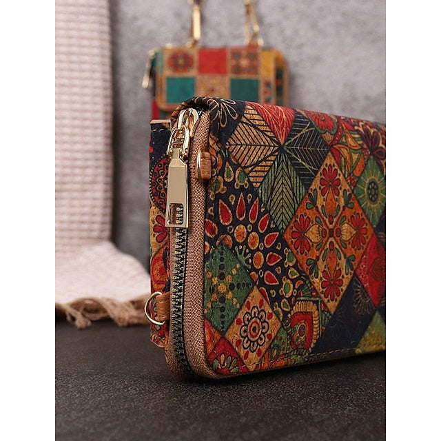 Boho Vintage Bag with Adjustable Crossbody Phone