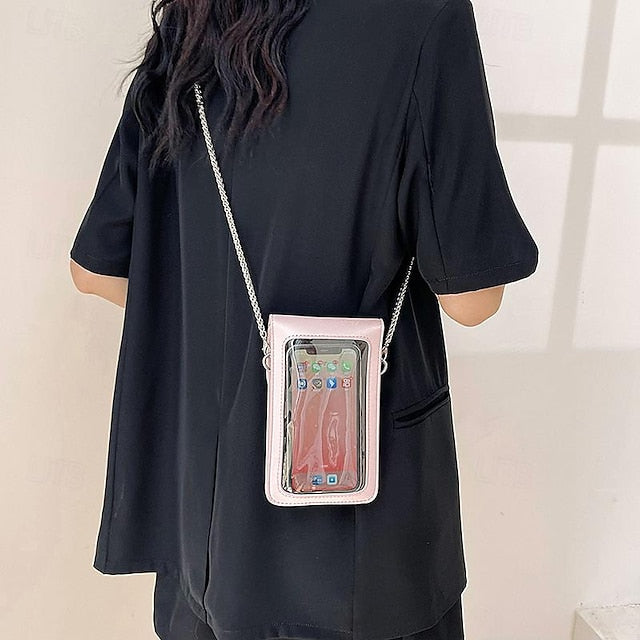 Phone  Crossbody PU Bag Mobile Daily Leather
